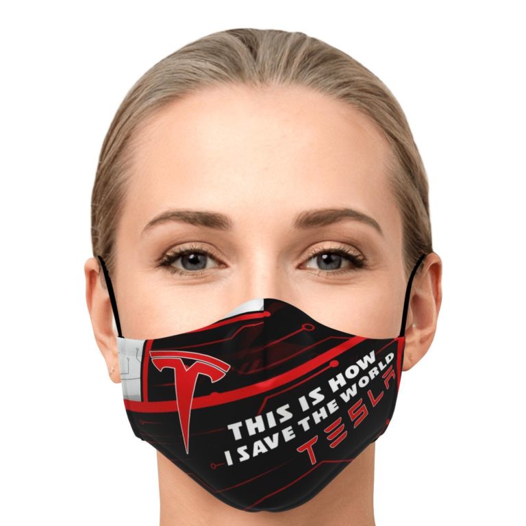 This Is How I Save The World Tesla Face Mask With PM2.5 Filters