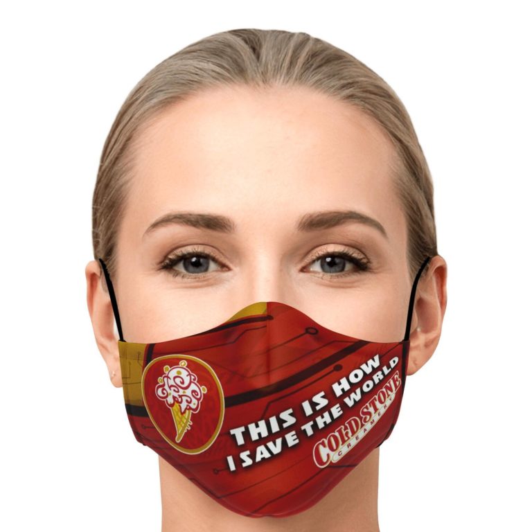 This Is How I Save The World Cold Stone Creamery Face Mask With PM2.5 Filters