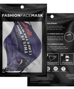 This Is How I Save The World Gengar Pokemon Face Mask With PM2.5 Filters