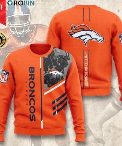 Denver Broncos Football United In Orange All Over Print Sweater Denver Broncos Football United In Orange All Over Print Sweater