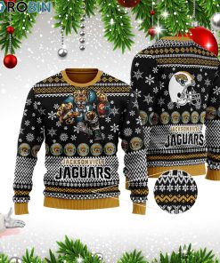 Jacksonville Jaguars 3D Print Ugly Christmas Wool Sweater Jacksonville Jaguars 3D Print Ugly Christmas Wool Sweater