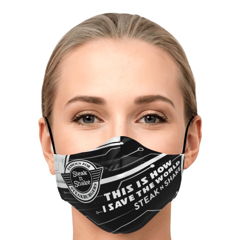 This Is How I Save The World Steak 'n Shake Face Mask With PM2.5 Filters