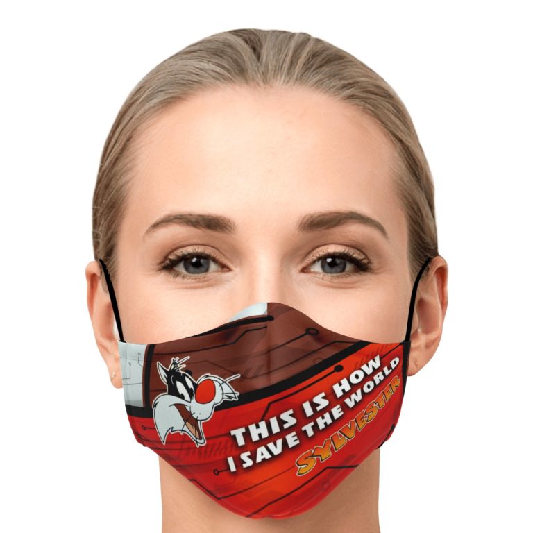 This Is How I Save The World Sylvester Face Mask With PM2.5 Filters