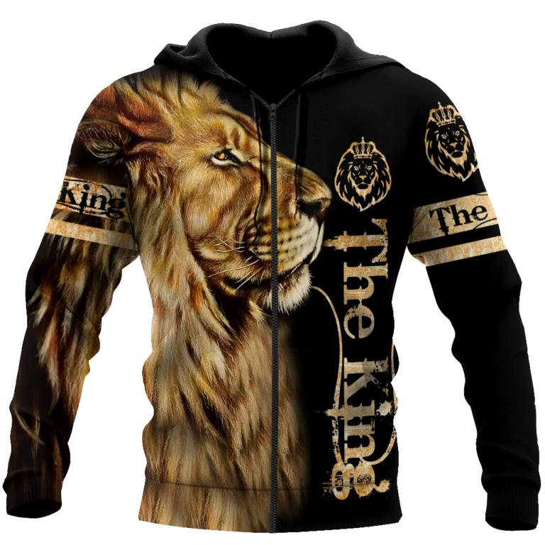 King Lion 3D Full Print Sweater, Hoodie, T Shirt