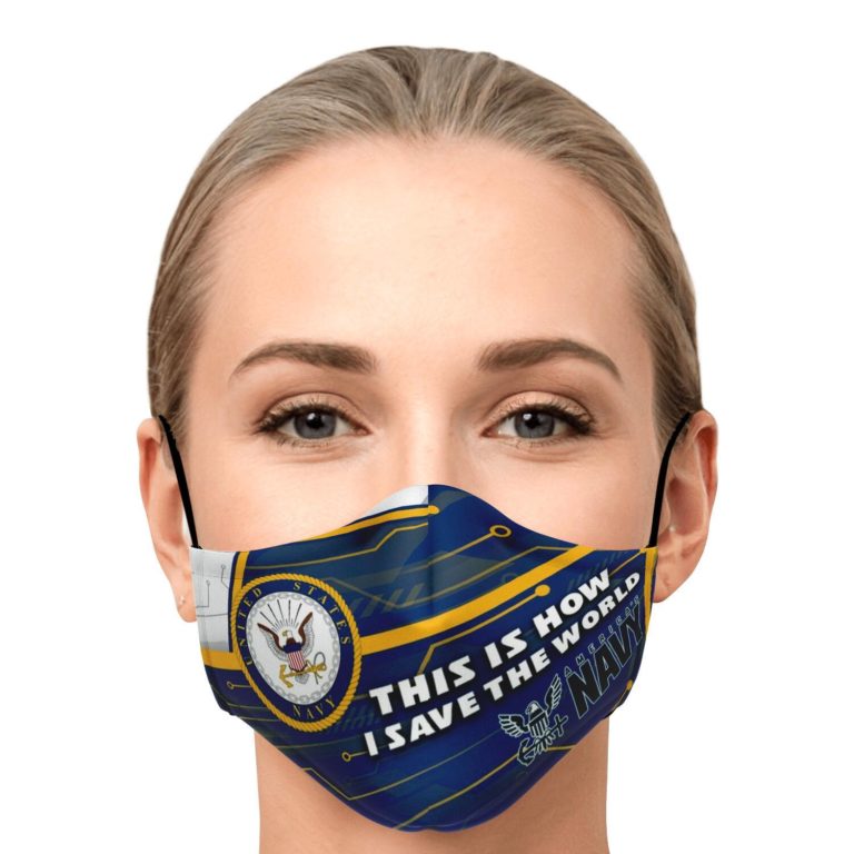 This Is How I Save The World U.S. Navy Face Mask With PM2.5 Filters