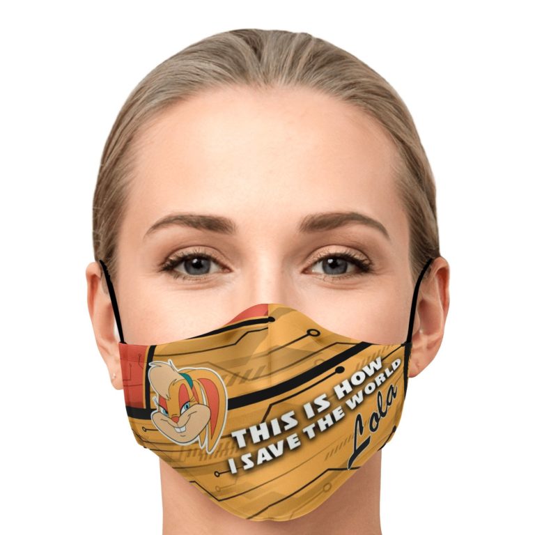 This Is How I Save The World Lola Bunny Face Mask With PM2.5 Filters
