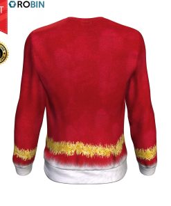 Feel The Joy Merry Christmas All-Over Printed Wool Sweater