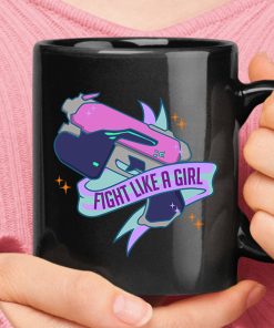 Fight Like A Girl D.Va Gun Overwatch Mug