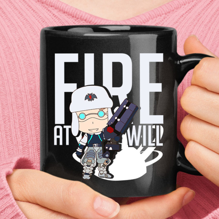 Fire At Will Chibi Arctic Zarya Overwatch Mug
