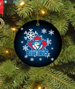 Toronto Blue Jays Merry Christmas Circle Ornament Toronto Blue Jays Merry Christmas Circle Ornament