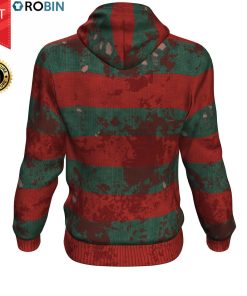 Freddy Inspired A Nightmare On Elm Street All-Over Printed Hoodie Freddy Inspired A Nightmare On Elm Street All-Over Printed Hoodie