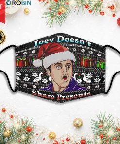 Joey Doesnt Share Presents Friends Ugly Chrismas Face Mask + PM2.5 Filter