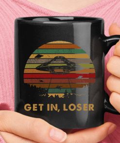Get In Loser Vintage Alien Abduction Mug