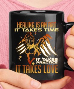 Healing Is An Art It Takes Time Practice Love Mercy Overwatch Mug