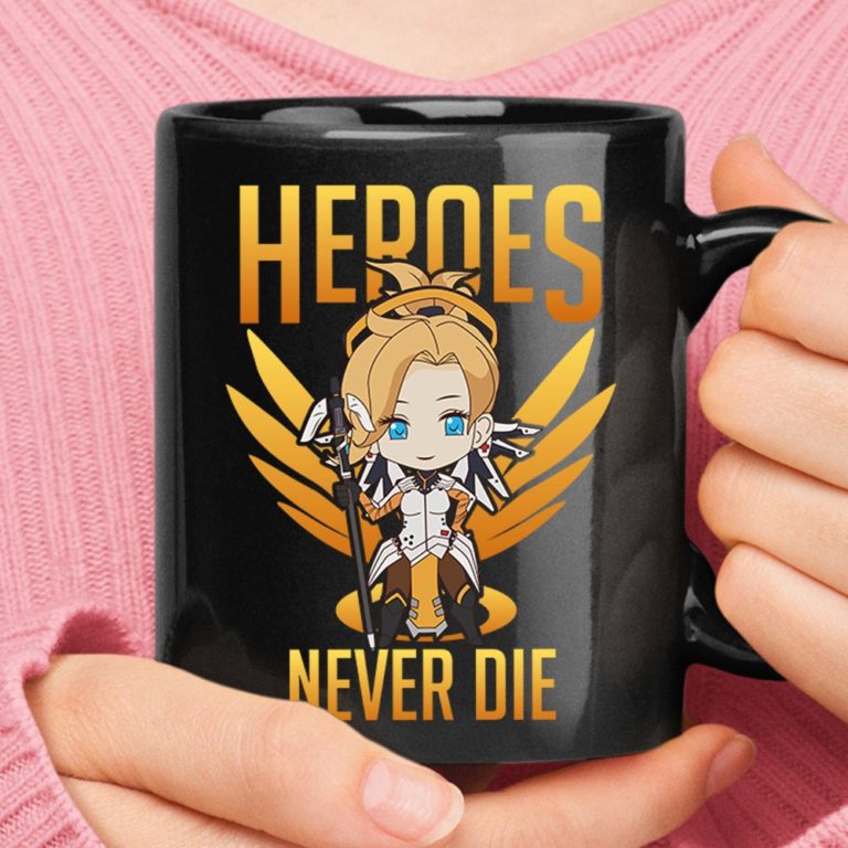 Heroes Never Die Overwatch Chibi Mercy Mug