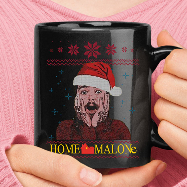 Home Malone Home Alone Post Malone Christmas Mug
