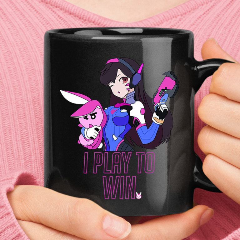 I Play To Win D.Va Overwatch Mug