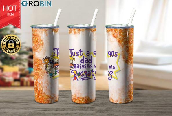 Just A 90S Dad Raising His Rugrat 17oz Tumbler