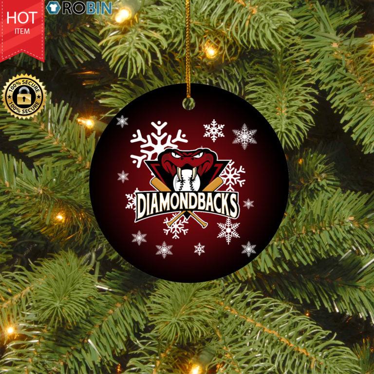 Arizona Diamondbacks Merry Christmas Circle Ornament