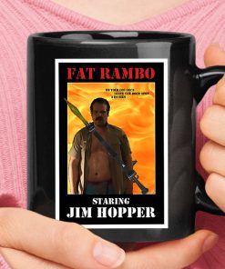 Jim Hopper Fat Rambo Stranger Things Meme Movie Posters Mug