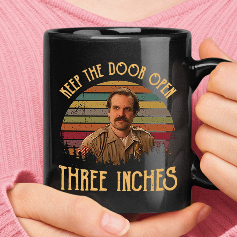 Jim Hopper Keep The Door Open Three Inches Stranger Things Mug