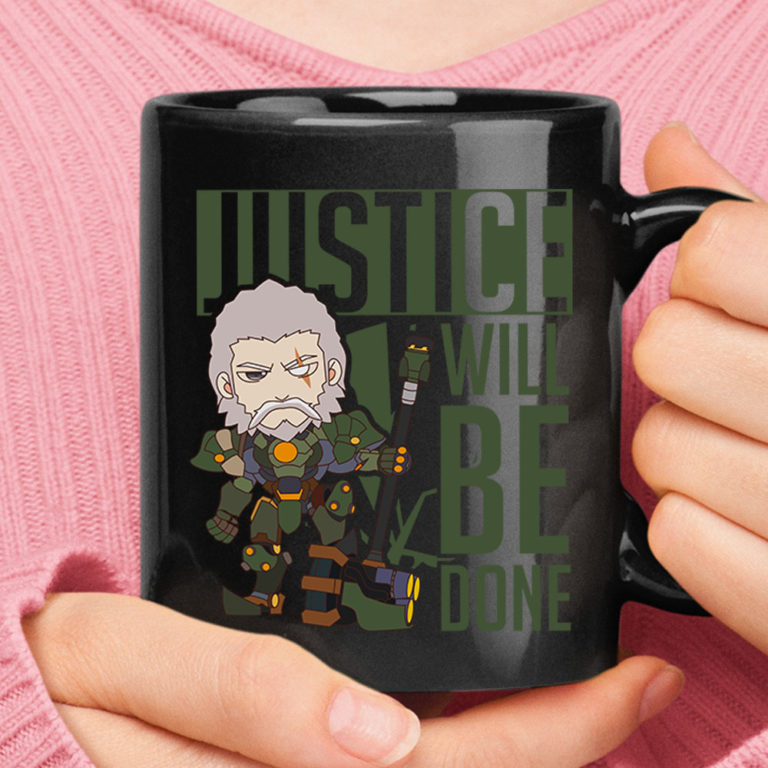 Justice Will Be Done Chibi Reinhardt Overwatch Mug