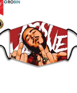 Post Malone Middle Finger Face Mask + PM2.5 Filter