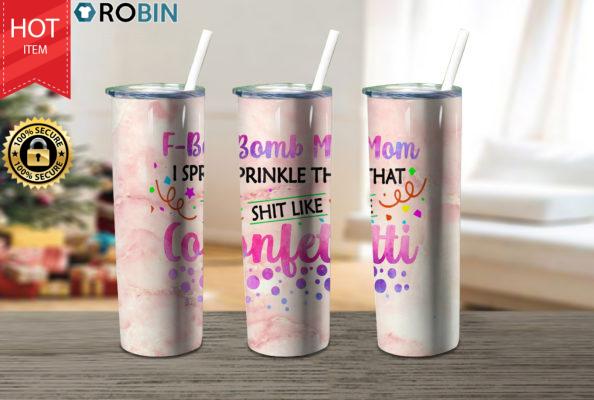 Fbomb Mom Gift Mom I Sprinkle 17oz Tumbler