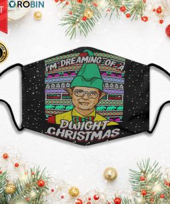 Im Dreaming Of A Dwight Christmas Face Mask + PM2.5 Filter