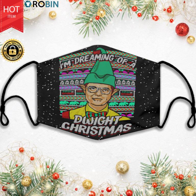 Im Dreaming Of A Dwight Christmas Face Mask + PM2.5 Filter