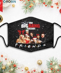 The Big Bang Theory Friends Christmas Face Mask + PM2.5 Filter