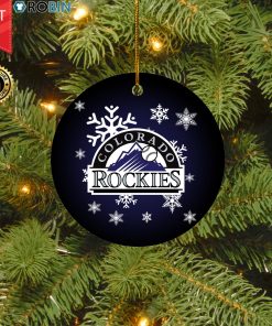 Colorado Rockies Merry Christmas Circle Ornament Colorado Rockies Merry Christmas Circle Ornament