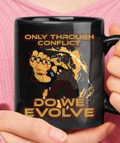 Only Through Conflict Do We Evolve Doomfist Overwatch Mug