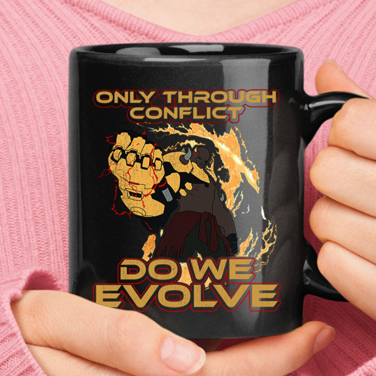 Only Through Conflict Do We Evolve Doomfist Overwatch Mug