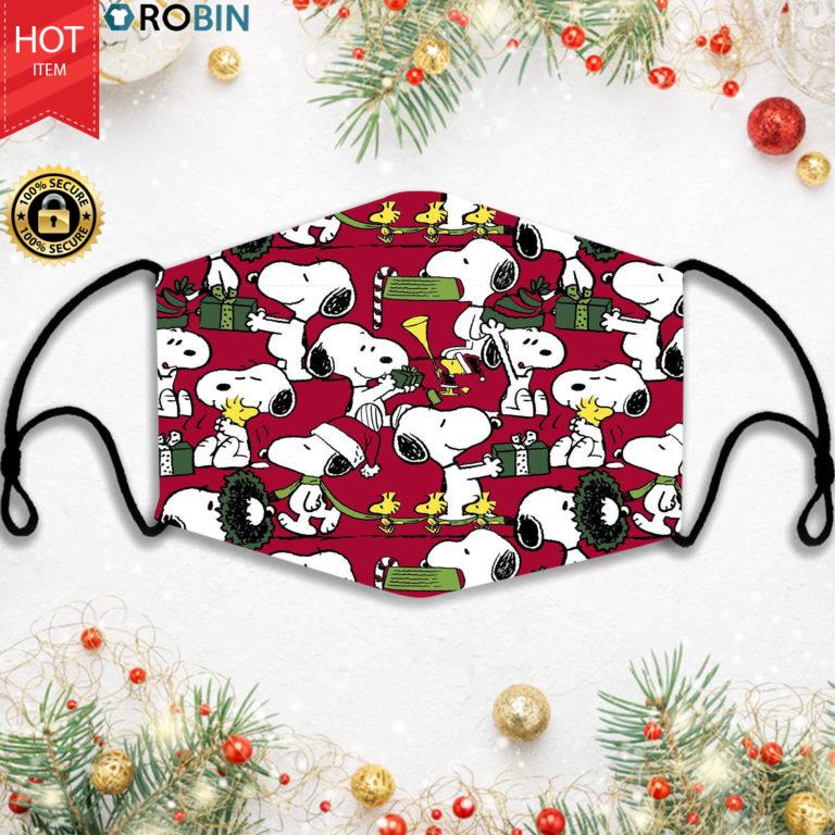 Snoopy And Friends Christmas Face Mask + PM2.5 Filter