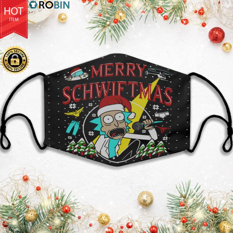 Rick And Morty Merry Schwiftmas Face Mask + PM2.5 Filter