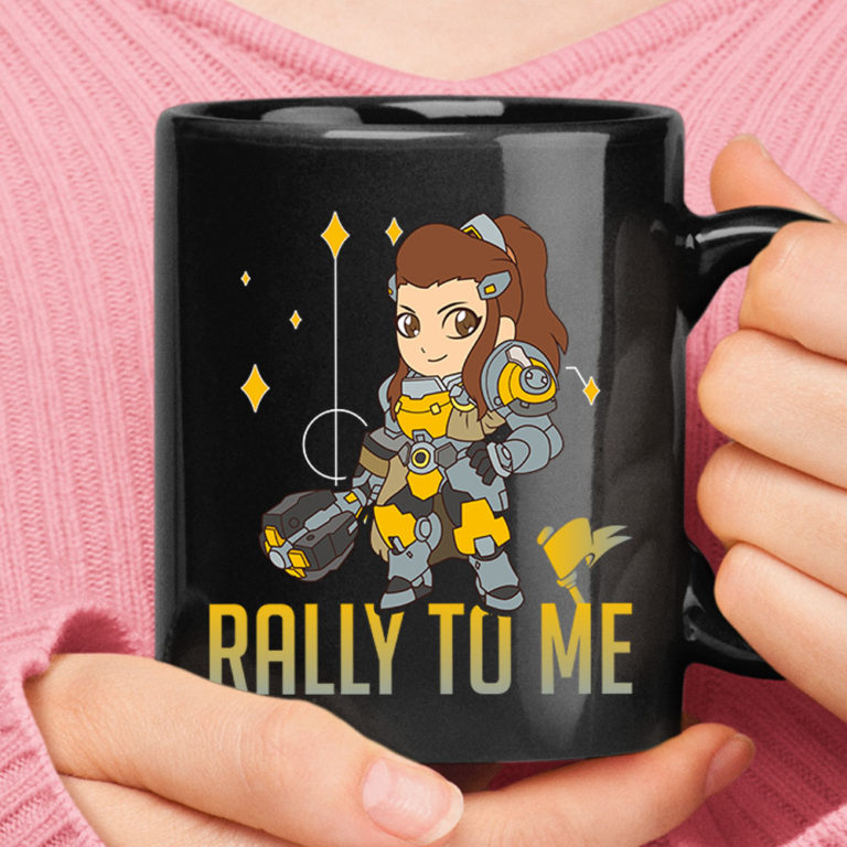 Rally To Me Chibi Brigitte Lindholm Overwatch Mug