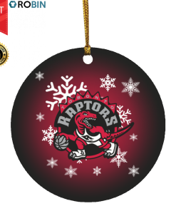 Toronto Raptors Merry Christmas Circle Ornament Toronto Raptors Merry Christmas Circle Ornament