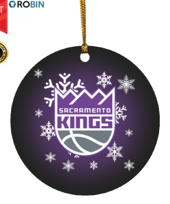 Sacramento Kings Merry Christmas Circle Ornament