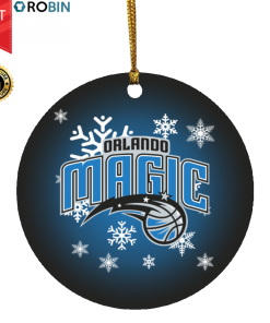 Orlando Magic Merry Christmas Circle Ornament Orlando Magic Merry Christmas Circle Ornament