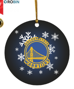 Golden State Warriors Merry Christmas Circle Ornament Golden State Warriors Merry Christmas Circle Ornament