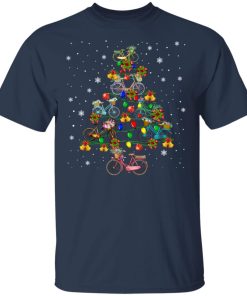 Bicycle Light Christmas Tree T-Shirts