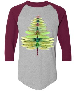 Dragonfly Christmas Tree Raglan