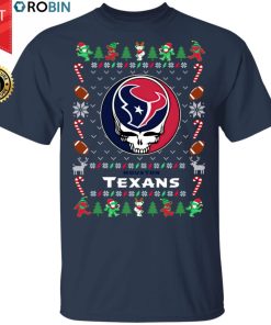 Houston Texans Gratefull Dead Ugly Christmas Sweater, T Shirt Houston Texans Gratefull Dead Ugly Christmas Sweater, T Shirt