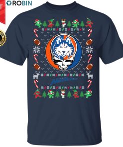 Houston Baptist Huskies Gratefull Dead Ugly Christmas Sweater, T Shirt