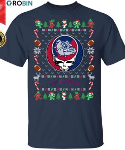 Gonzaga Bulldogs Gratefull Dead Ugly Christmas Sweater, T Shirt