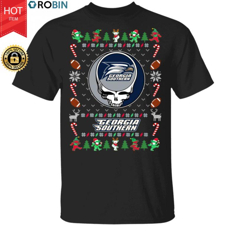 Georgia Southern Eagles Gratefull Dead Ugly Christmas Sweater, T Shirt