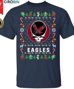 Eastern Washington Eagles Gratefull Dead Ugly Christmas Sweater, T Shirt