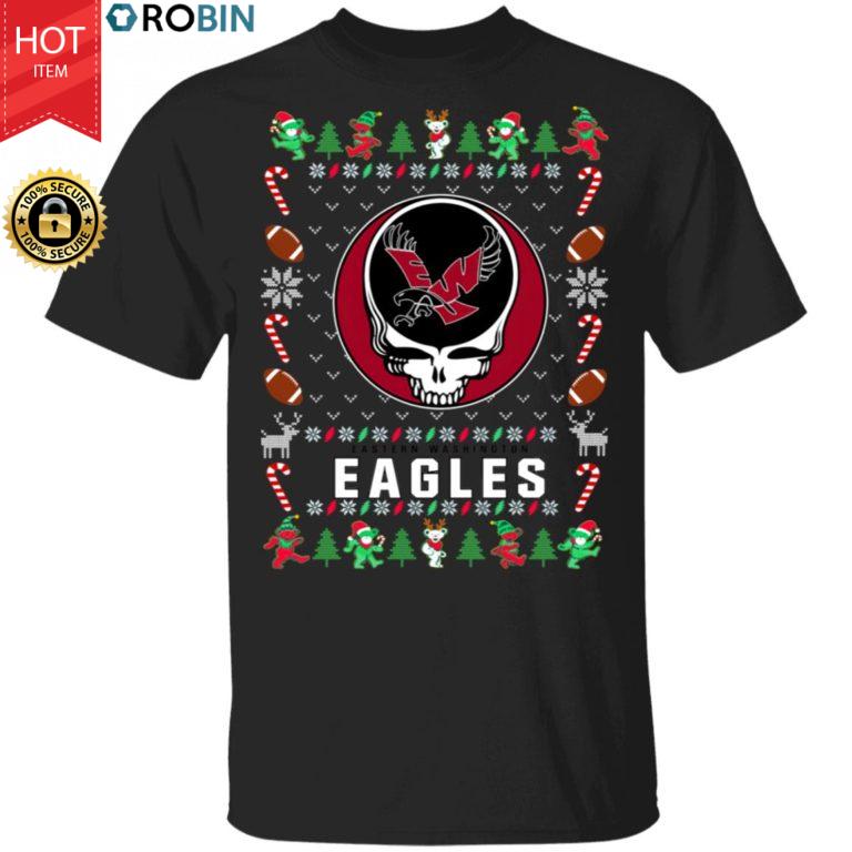 Eastern Washington Eagles Gratefull Dead Ugly Christmas Sweater, T Shirt