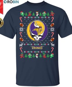 Minnesota Vikings Gratefull Dead Ugly Christmas Sweater, T Shirt Minnesota Vikings Gratefull Dead Ugly Christmas Sweater, T Shirt